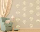 Damask Wall Pattern Decal Modern Vinyl Art Stickers